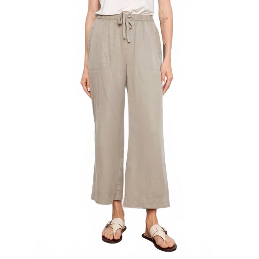 NEW CHARLIE B tencel wide leg jogger pants in sage
